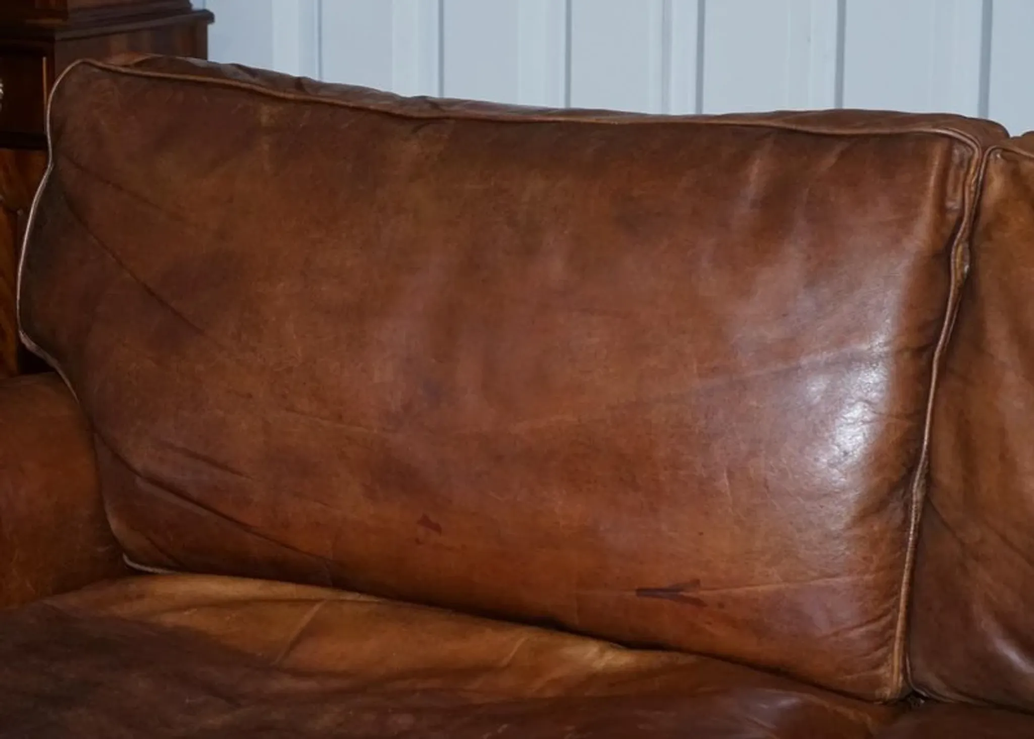 Balmoral 3-Seater Leather Sofa in Heritage Brown by Halo