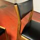 Scandinavian wooden and leatherette chair