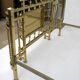 Art Nouveau Italian Brass Double Bed, Early 1900s