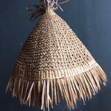Suspension rattan and raffia