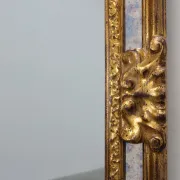 Mirror with Acanthus Crest and Marbled Borderby Deknudt, Belgium, 20th Cent