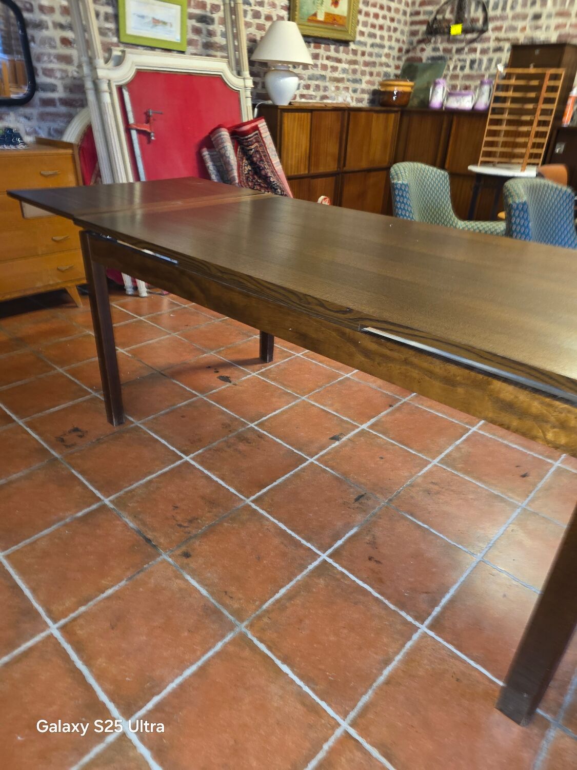 Scandinavian extendable oak table from the 1960s.