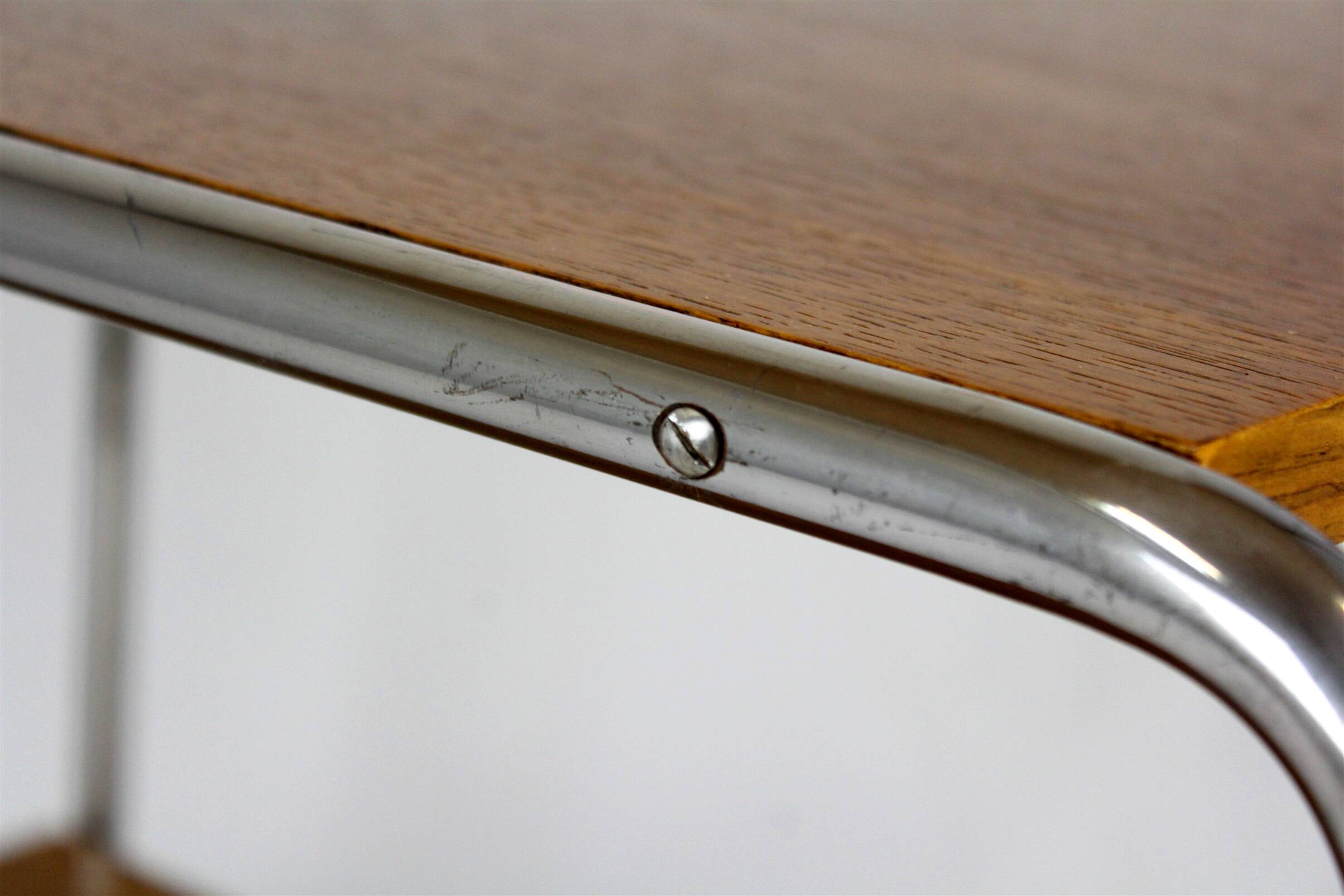 Restored B12 style Side Table atttributed to Kovona 1940s