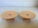 Pair of beige candlesticks