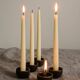 Set of 5 small vintage ceramic candlesticks