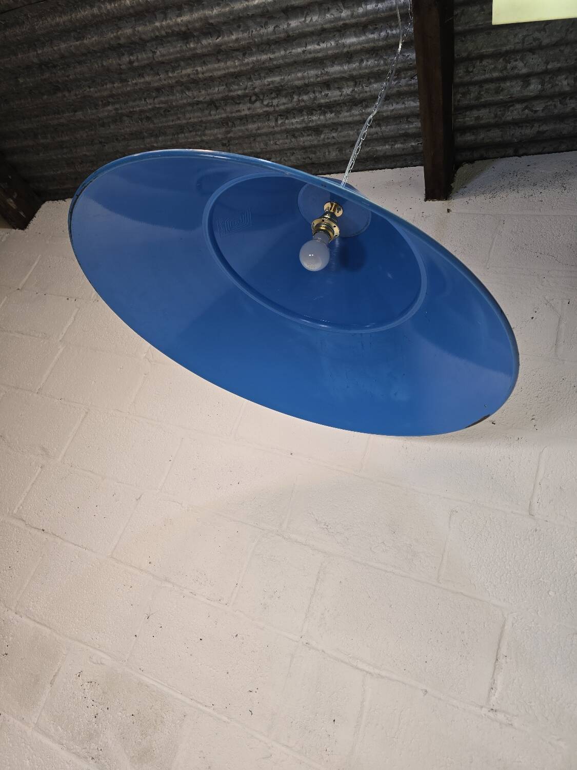 Industrial pendant light, 1950, Bekaert, Germany