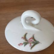 Vintage joli sucrier en porcelaine motif fleuri