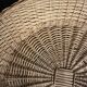 Panier corbeille ronde vintage en osier