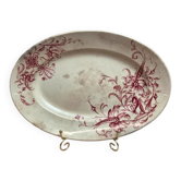 Antique oval dish Terre de Fer Jules Vieillard Bordeaux – Squirrels model – Samaritaine