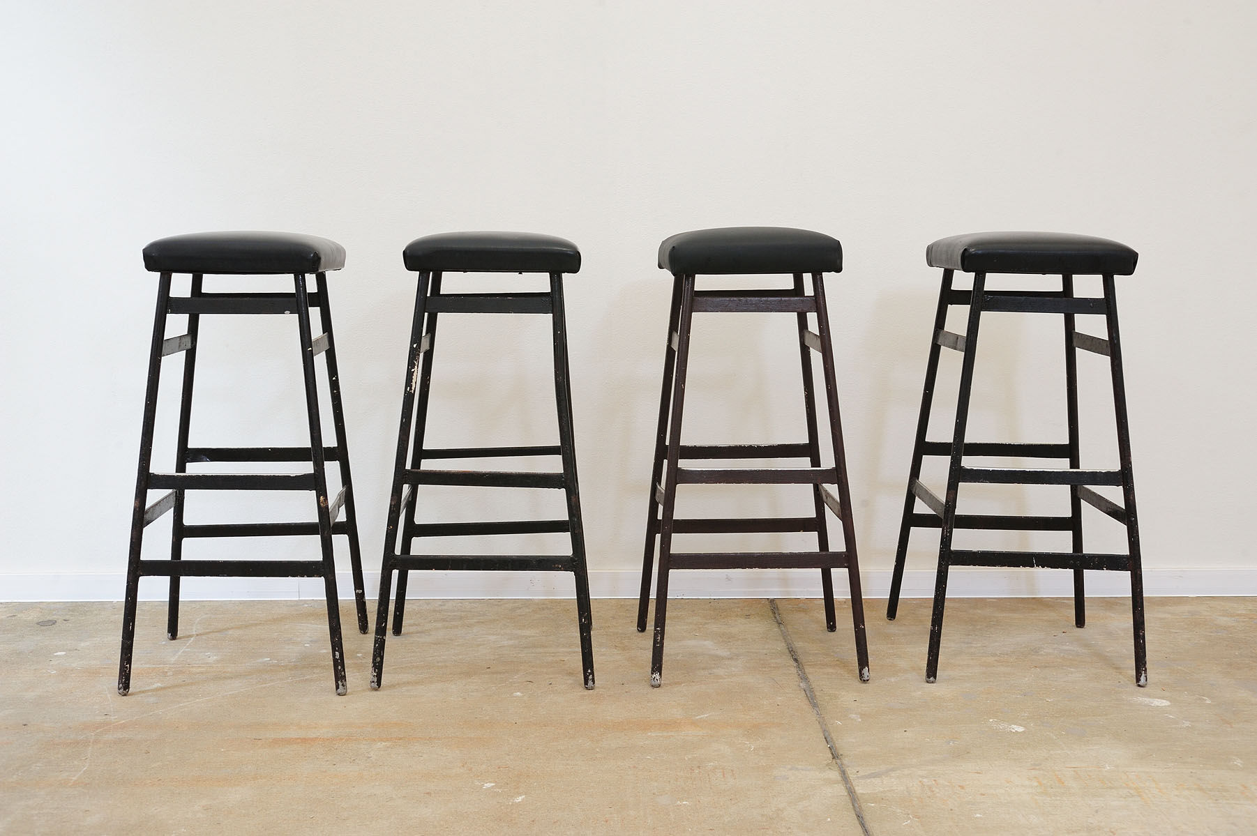 Eastern bloc Bar stools from the 80s, Czechoslovakia, set of 4