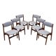 Ensemble de six chaises en teck, design danois, années 1970, fabrication : Nova