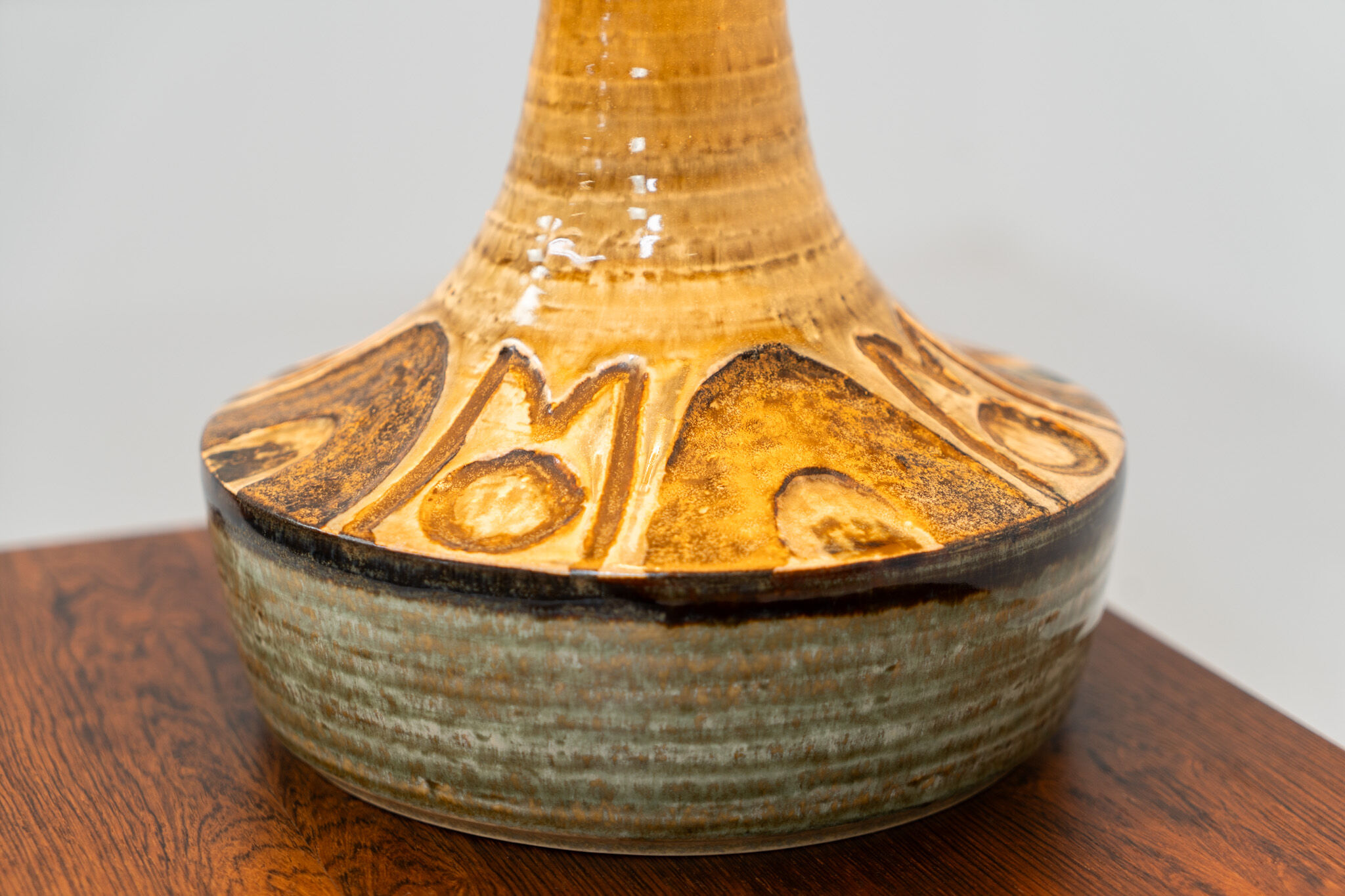 Ceramic table lamp by Søholm for Bornholmsk