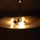 1960s Pendant Light Glass/Chrome, Czechoslovakia