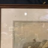 Eugène BOURGEOIS (1855-1909), The Cabestan, framed watercolour 19th century