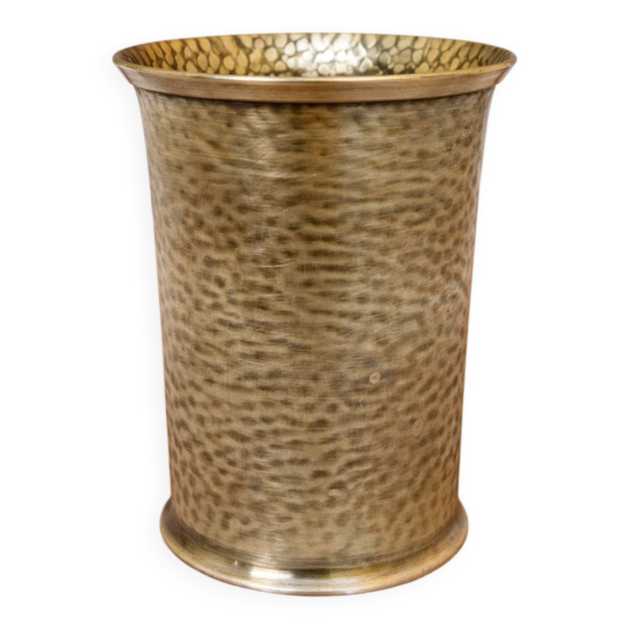 Timbale / gobelet Christian Dior en métal martelé, vintage, signé