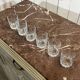 Set of 6 crystal whisky tumblers from Baccarat, Rotary model.