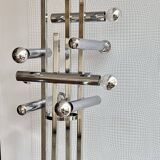 Large 70' Italian chrome table lamp by Stilux Milano