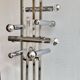 Large 70' Italian chrome table lamp by Stilux Milano