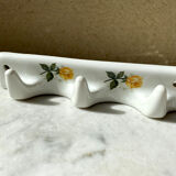 Soap holder and porcelain hook of Limoges Champs-Elysées vintage 60