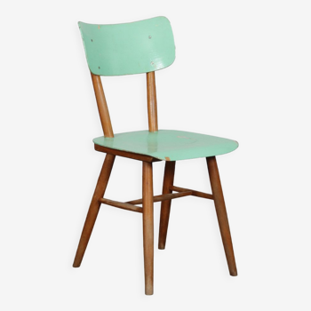 Vintage wooden chair produced by Ton, 1960