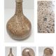 vase soliflore pansu sandstone pyrité signed