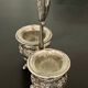 Duo salt shaker and pepper in silver metal color