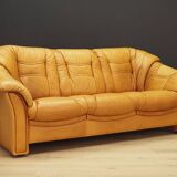 Ensemble de salon cognac, design danois, années 1970, fabricant : Skalma Møbelfab
