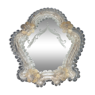 Old Venetian glass mirror to install or hang without lack. SB