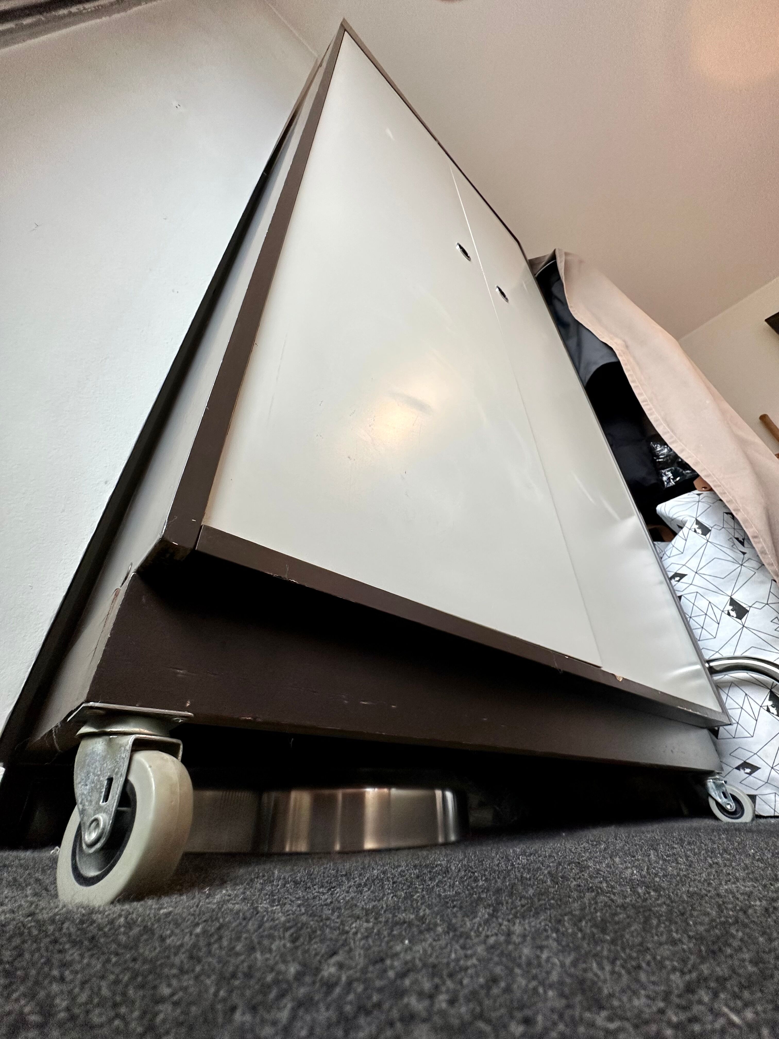 Vintage 70' wardrobe in chocolate / ecru colors