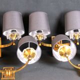 Mid 20th Century, Brass Sconces for Maison Arlus, France - Set of 4