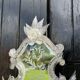 Venetian mirror in colorless Murano glass, circa 1940