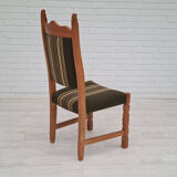Original Danish design, 1960s,  set of high back dinning chairs, oak wood