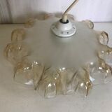 Vintage glass pendant lamp