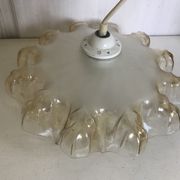 Vintage glass pendant lamp