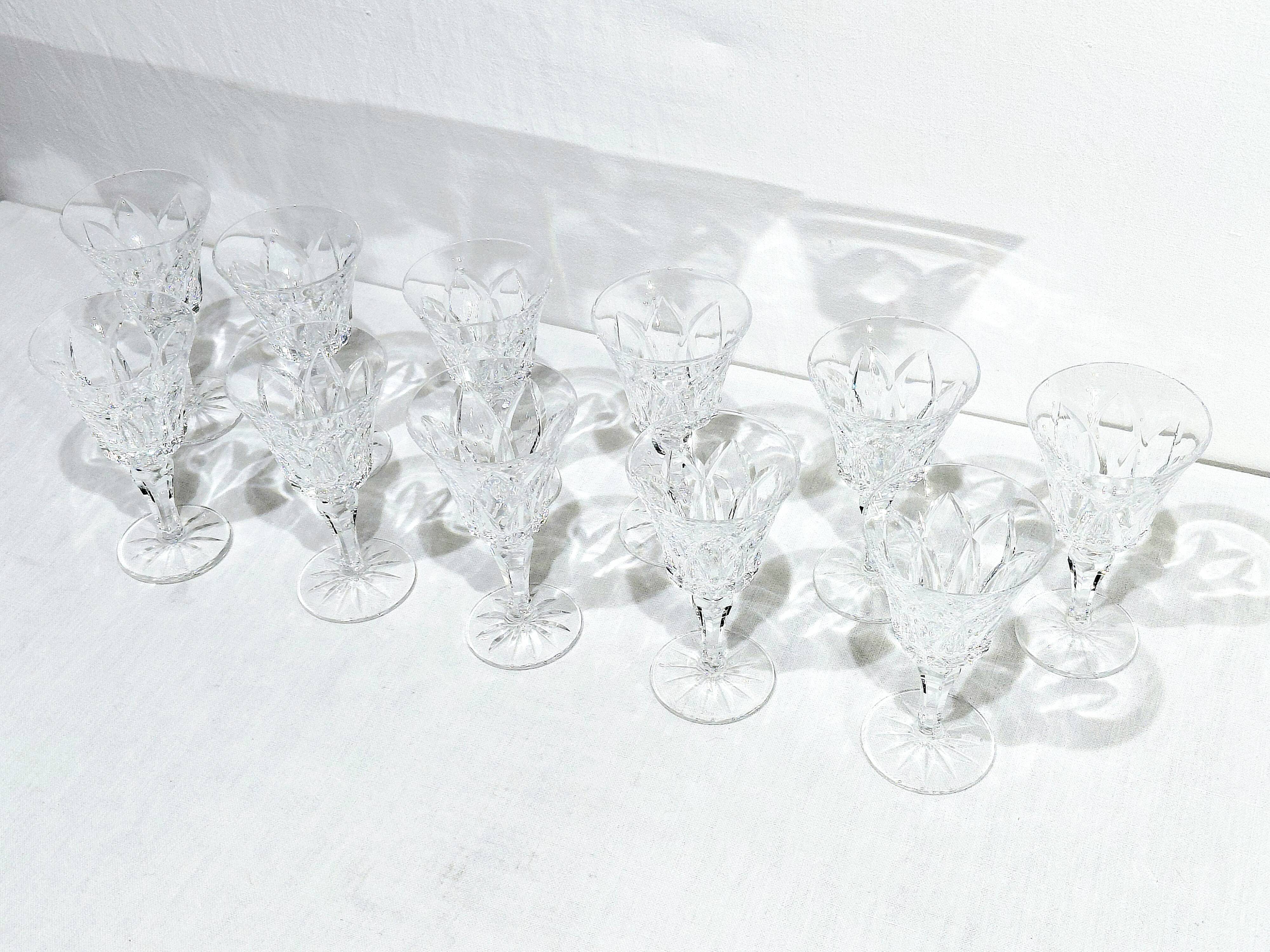 11 LIQUEUR GLASSES ST LOUIS CAMARGUE MODEL