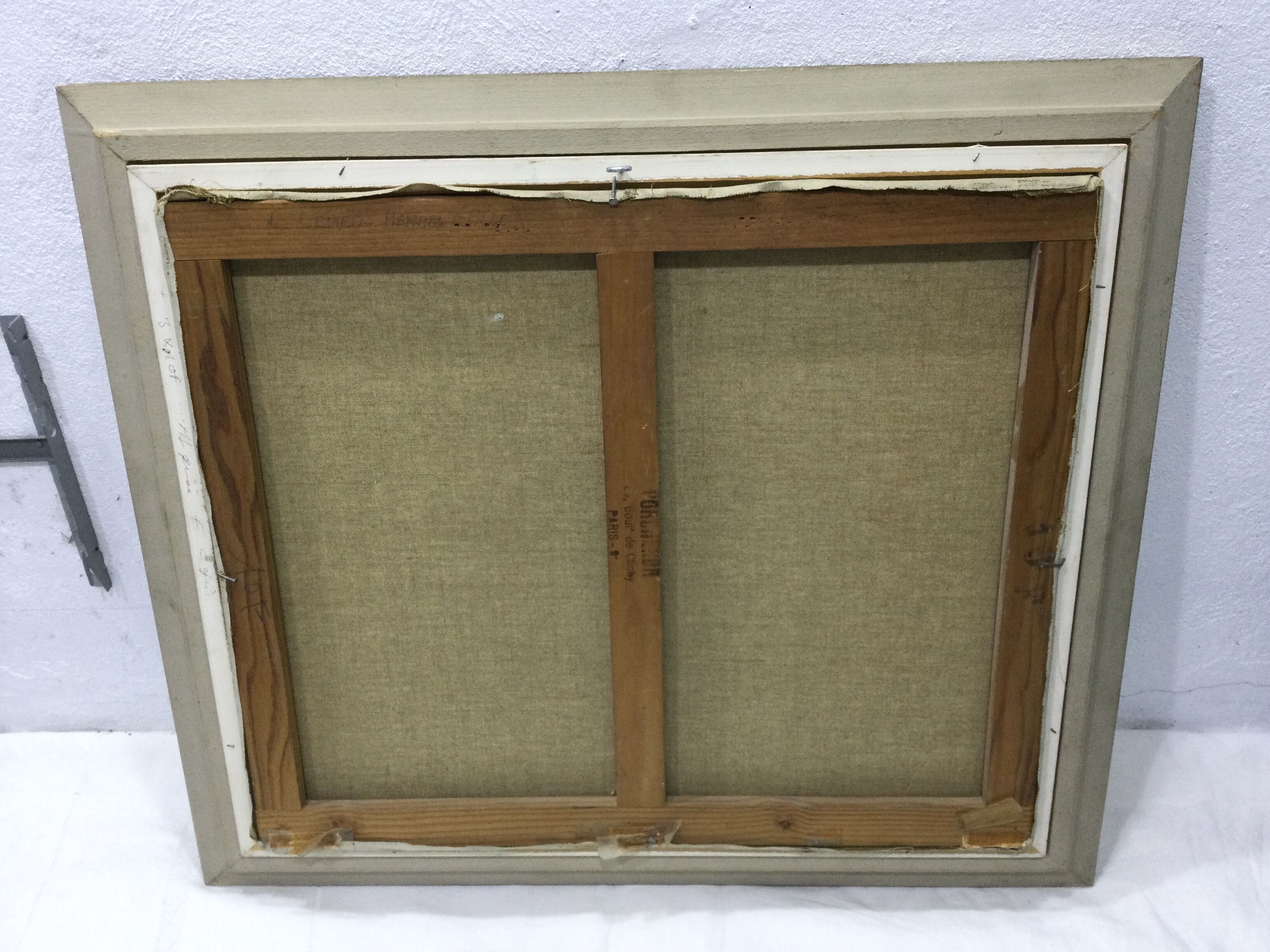 A. Ledieu – Oil on canvas "Bassin d'Hermes"