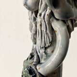 Anthropomorphic ceramic candlestick