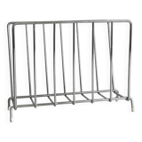Silver metal bookend