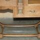 Art Deco whitewashed oak dressing table with Heal's stool.