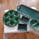 Ceramart Valauris flat lot and various green ceramics