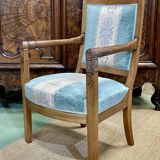Restoration period armchair in walnut from the 19th century
