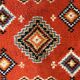 Tapis space age flower power design 60s 70s 180x95cm