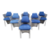Set of 6 postmodern dining chairs, 1980s
