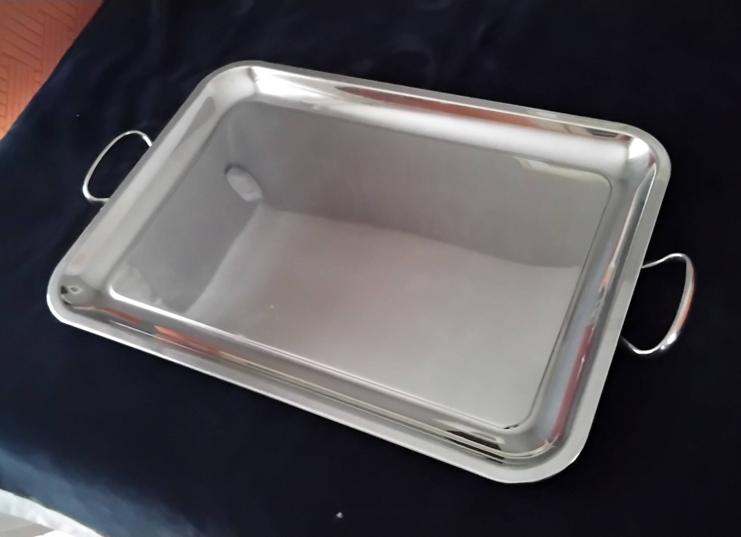Guy Degrenne Stainless Steel Serving Tray 44.5 x 31.5 cm