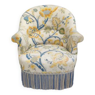 Ancien fauteuil crapaud