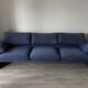 Cassina Maralunga 3-seater sofa, Vico Magistretti, blue