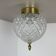 Modernist  "pineapple" ceiling light by glashütte limburg attrib., germany 1970
