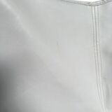 Pair of white leatherette butterfly chairs