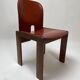 Set of Leather 121 Chairs by Afra & Tobia Scarpa for Cassina, 1967