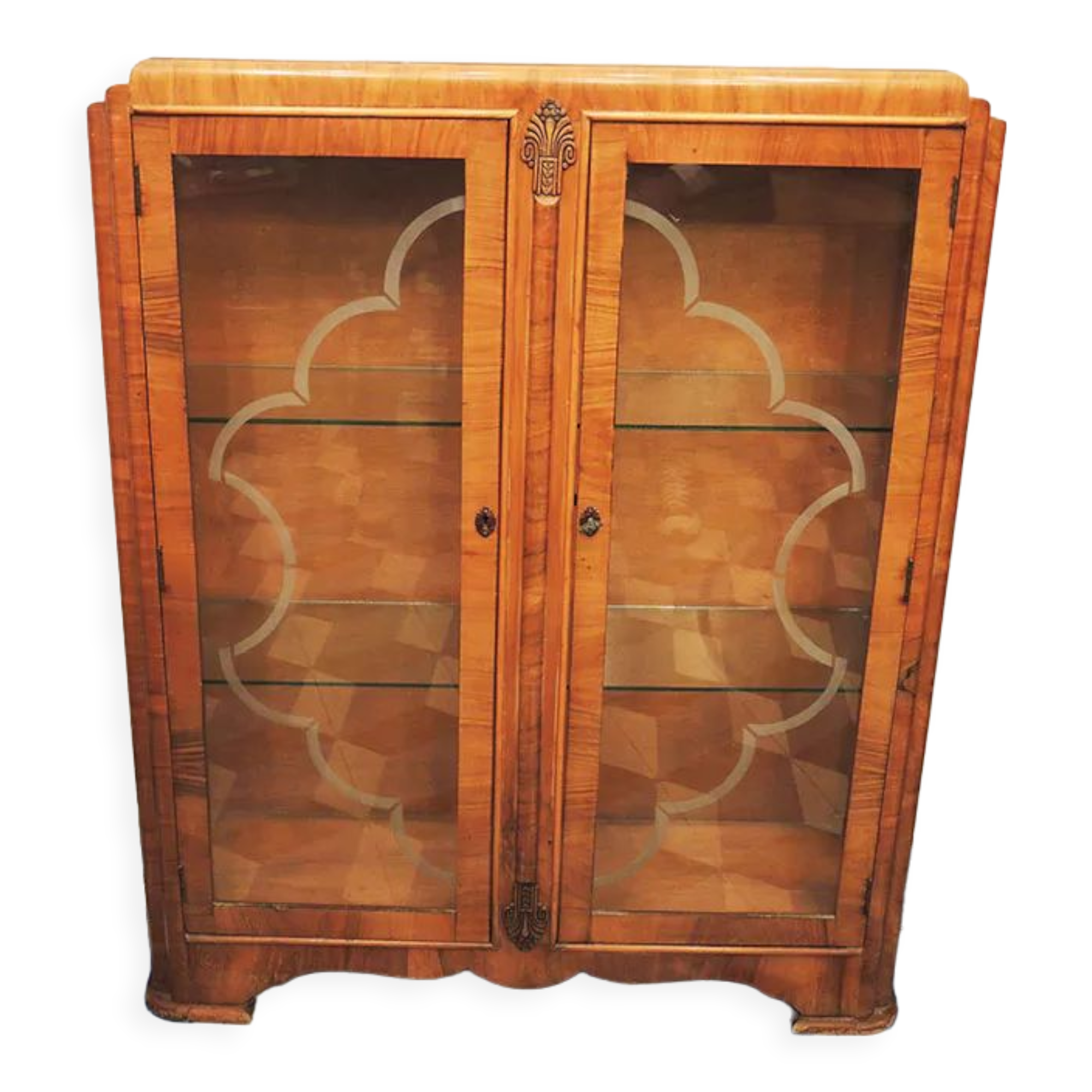 Old art deco 2-door showcase